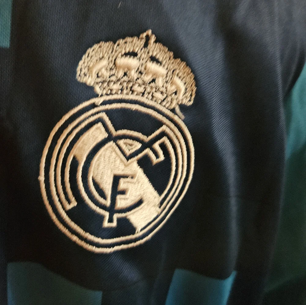 Adidas Teal Dri-fit Soccer Real Madrid Third Jersey Mens Sz XL